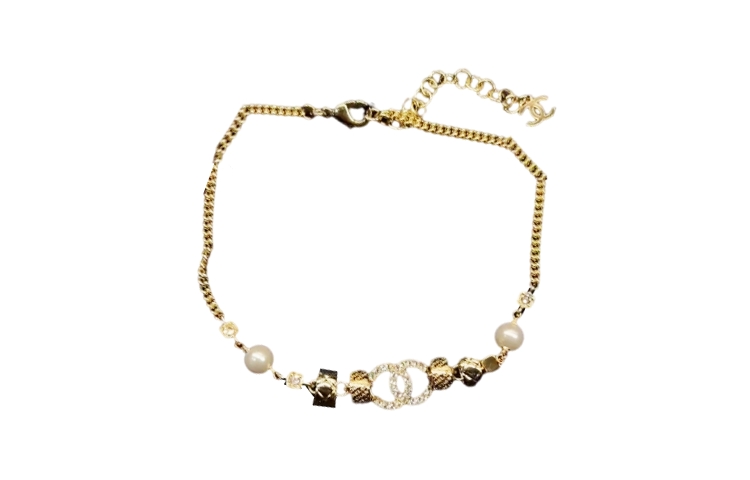 (Women) CHANEL Gold Metal Pendant Necklace with Rhinestones & Faux Pearls for Women. ABD012-B16126-NW436 圖 2