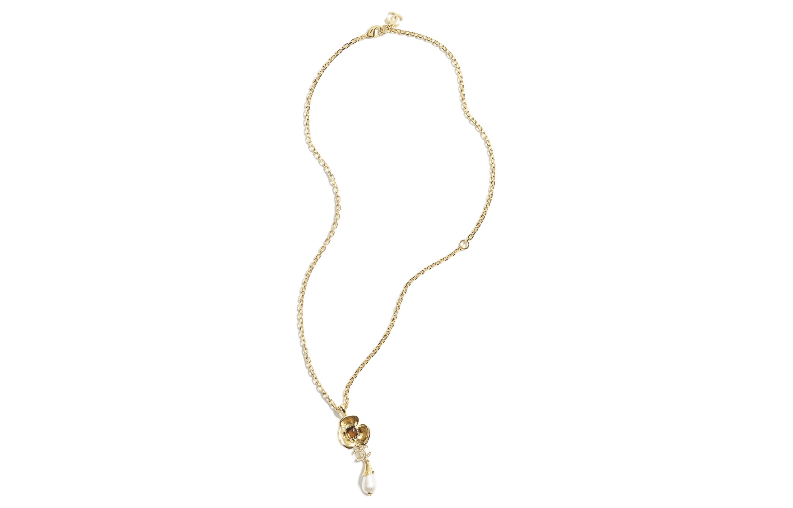 (Women) CHANEL Gold Pendant Necklace with Pearls, Crystals, Resin & Glass -  S/S 24. ABD296-B16660-NX993 圖 2