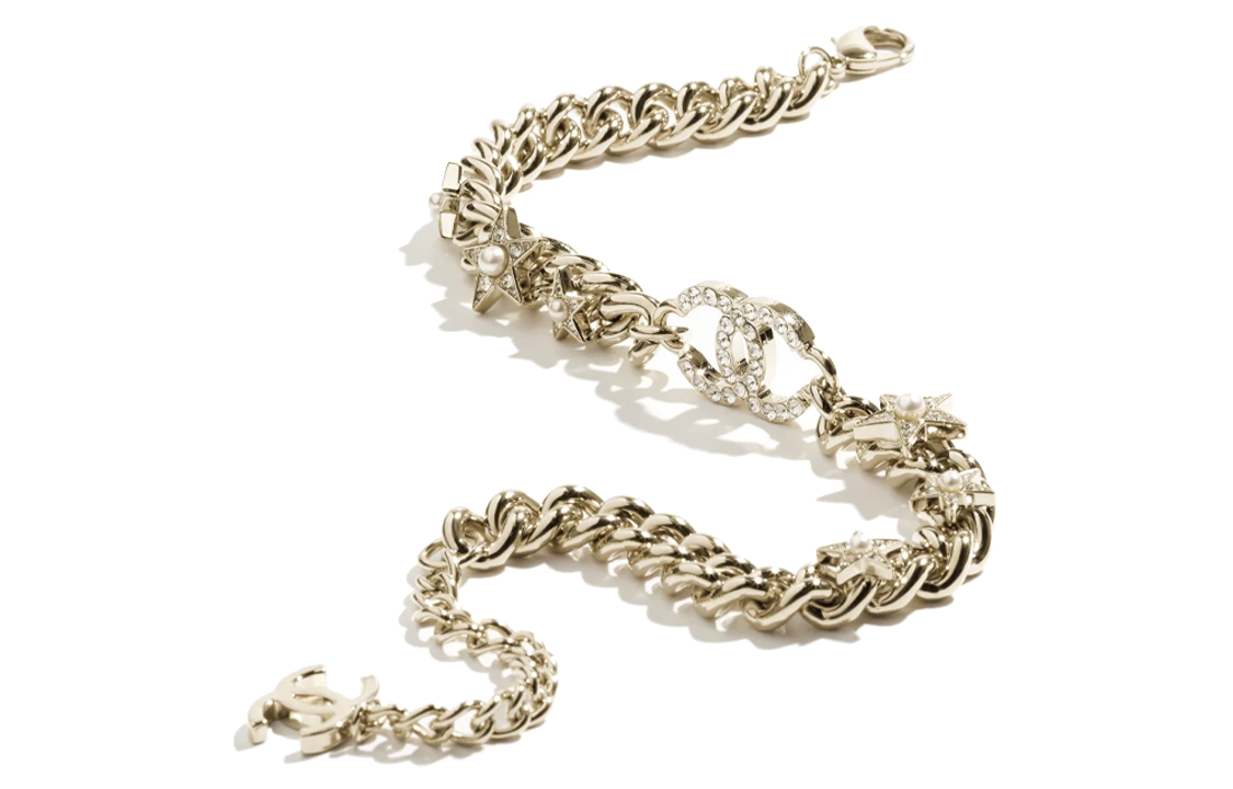 (Women) CHANEL Gold Star Pendant Necklace with Faux Pearls and Rhinestones for Women. ABC941-B16070-NW151 圖 3