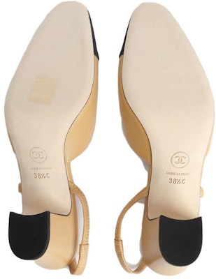 (Women) Chanel Grosgrain & Lambskin Heels with Ankle Tie 'Beige' G31318-Y50006-C8378 Shop (Women) Chanel Grosgrain & Lambskin Heels with Ankle Tie 'Beige' G31318-Y50006-C8378