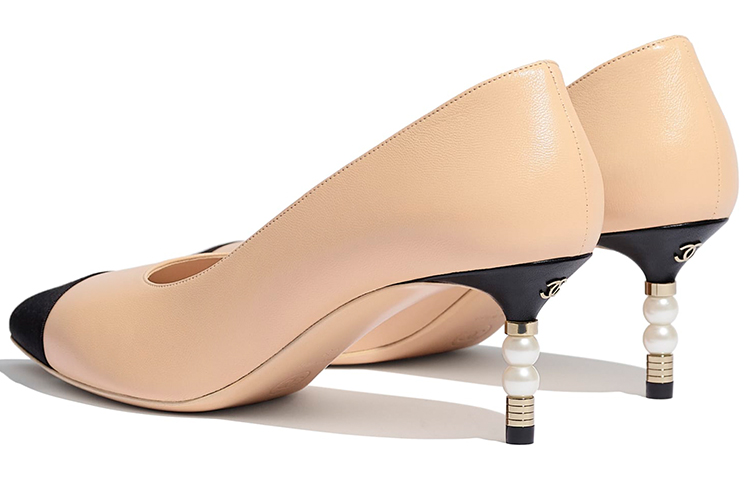 (W) Chanel Grosgrain High Heels 'Beige' 圖 2