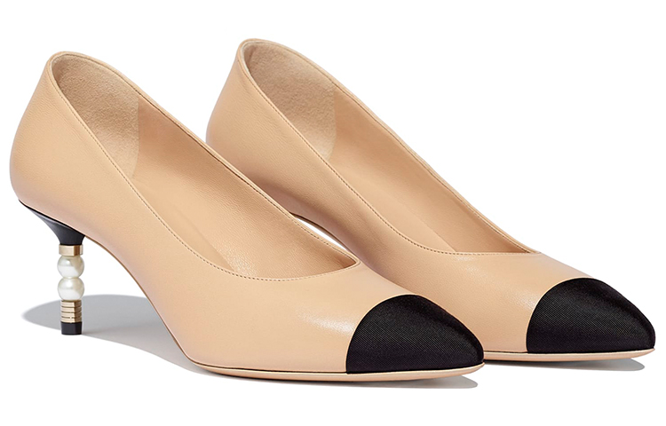 (W) Chanel Grosgrain High Heels 'Beige' 圖 3