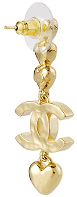 (W) シャネル レディース ゴールド ハート型ペンダントピアス ABA268GP Shop (W) シャネル レディース ゴールド ハート型ペンダントピアス ABA268GP