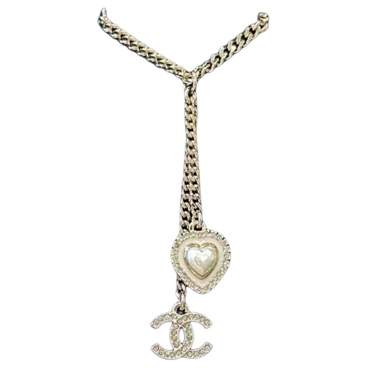 (Women) CHANEL Heart Design Gold Metal Glass Pearl Crystal Necklace for Women. ABD901-B17550-NZE20 圖 2
