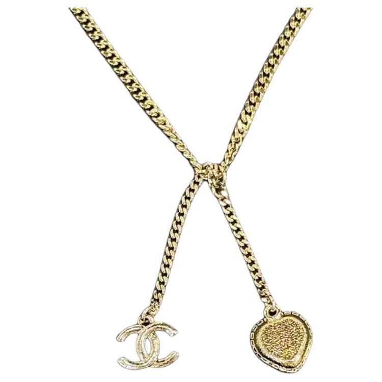 (Women) CHANEL Heart Design Gold Metal Glass Pearl Crystal Necklace for Women. ABD901-B17550-NZE20 圖 5