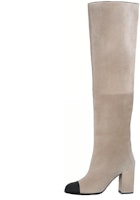 (Women) Chanel High-Top Boot 'Light Grey Velvet' G39579-Y56310-K5236 (Women) Chanel High-Top Boot 'Light Grey Velvet' G39579-Y56310-K5236