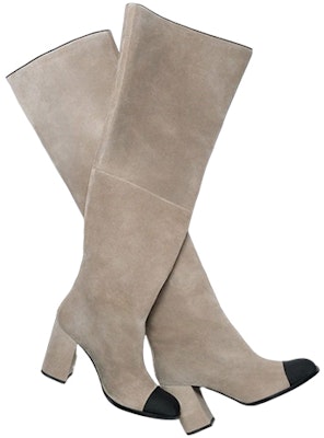 (Women) Chanel High-Top Boot 'Light Grey Velvet' G39579-Y56310-K5236 Lookbook (Women) Chanel High-Top Boot 'Light Grey Velvet' G39579-Y56310-K5236