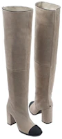 Shop (Women) Chanel High-Top Boot 'Light Grey Velvet' G39579-Y56310-K5236