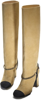(Women) Chanel High-Top Boots 'Beige Velour' G45096-B13439-NP834 Lookbook (Women) Chanel High-Top Boots 'Beige Velour' G45096-B13439-NP834