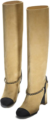 (W) Stivali Alti Chanel ''Beige Velour'' G45096-B13439-NP834 Lookbook (W) Stivali Alti Chanel ''Beige Velour'' G45096-B13439-NP834