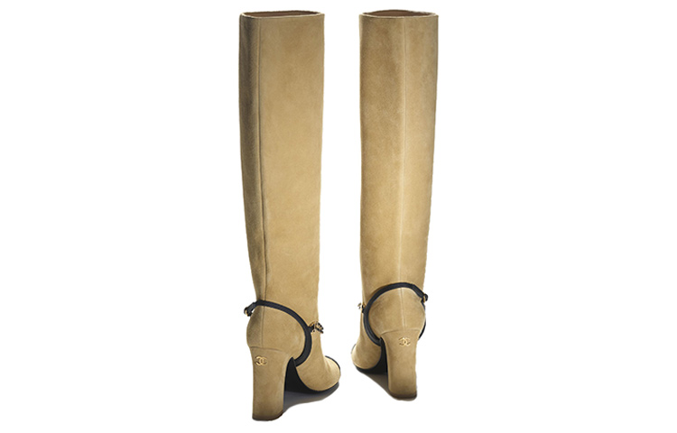 Shop (W) 샤넬 베이지 벨루어 하이탑 부츠 G45096-B13439-NP834