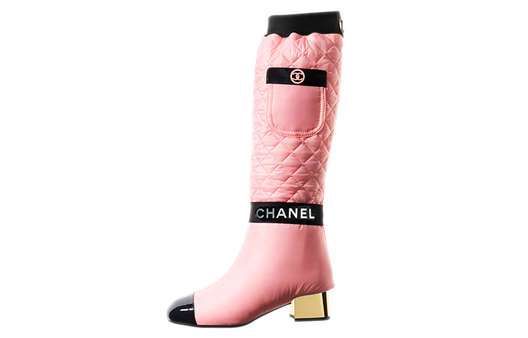 (Women) Chanel High-Top Boots 'Pink Lambskin & Patent Calfskin' G38428-Y55553-K3409