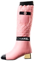 (Women) Chanel High-Top Boots 'Pink Lambskin & Patent Calfskin' G38428-Y55553-K3409 (Women) Chanel High-Top Boots 'Pink Lambskin & Patent Calfskin' G38428-Y55553-K3409