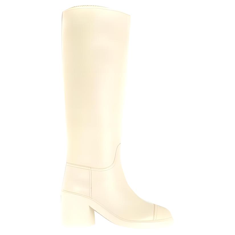 (W) Chanel High-Top Boots 'Simple Fashion White' 圖 2