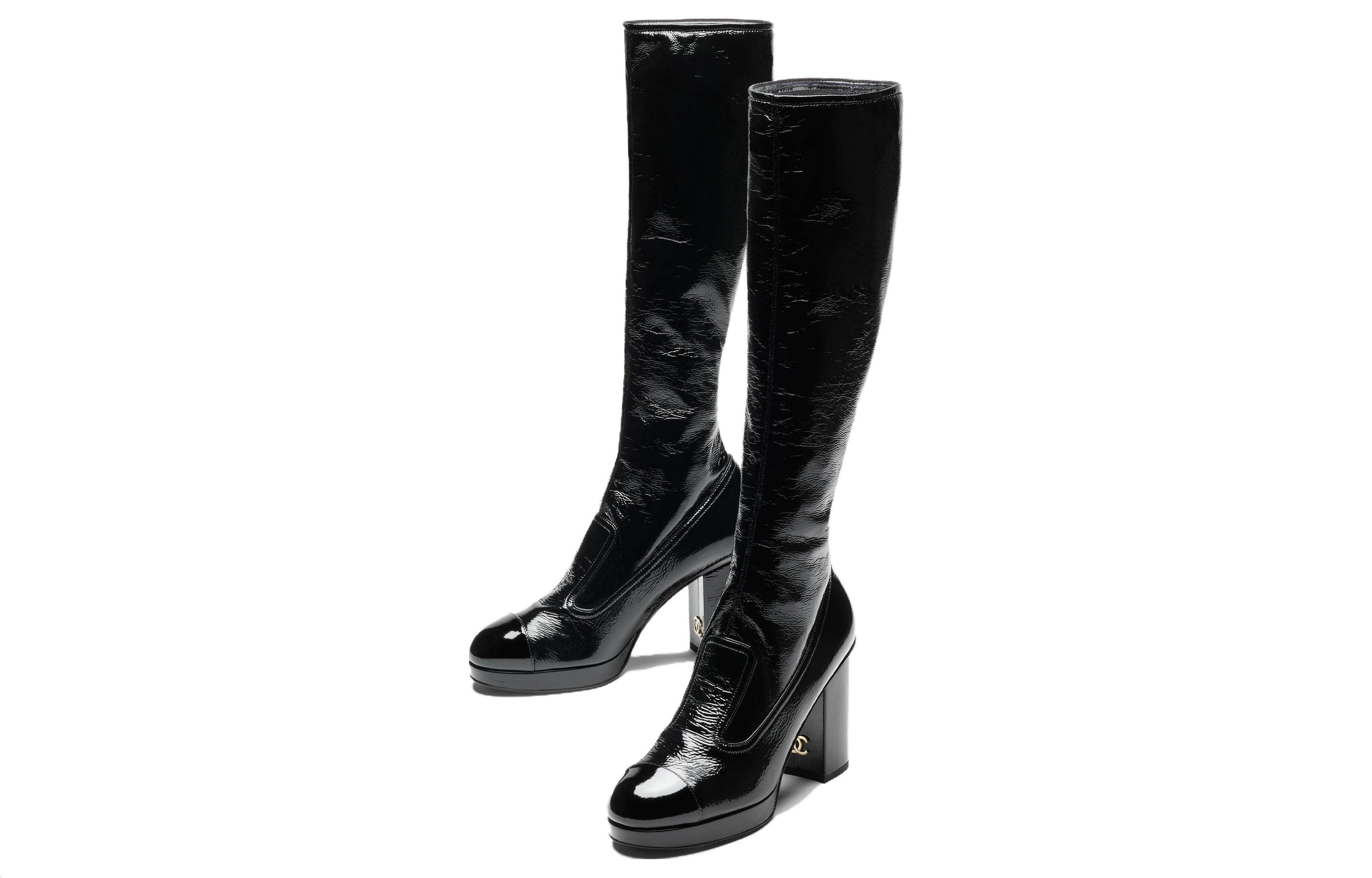 Lookbook (W) Bottes Montantes Chanel en Cuir Noir. G45324-B14606-94305