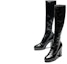 Lookbook (W) But Kasut Slip-On Tinggi Chanel 'Kulit Hitam' G45324-B14606-94305