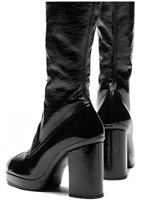 (Women) Chanel High-Top Slip-On Boots 'Black Leather' G45324-B14606-94305 Purchase (Women) Chanel High-Top Slip-On Boots 'Black Leather' G45324-B14606-94305