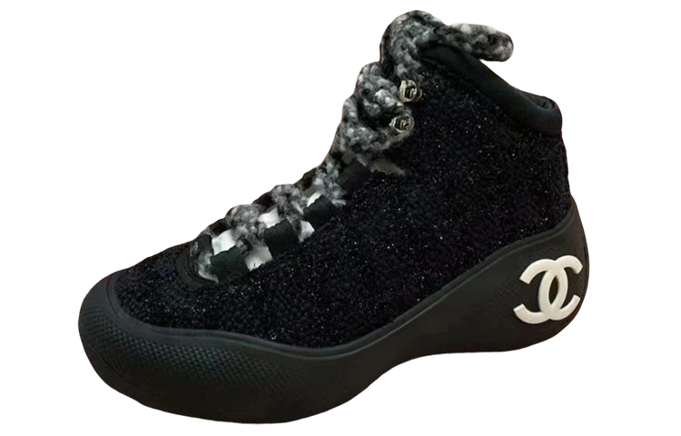 (Women) Chanel High-Top Sneaker '22N Ski Capsule Collection Black' G39500-X56734-94250