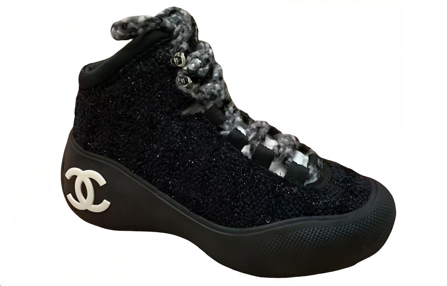 Order (W) Chanel High-Top Sneaker ''22N Ski Capsule Collectie Zwart'' G39500-X56734-94250