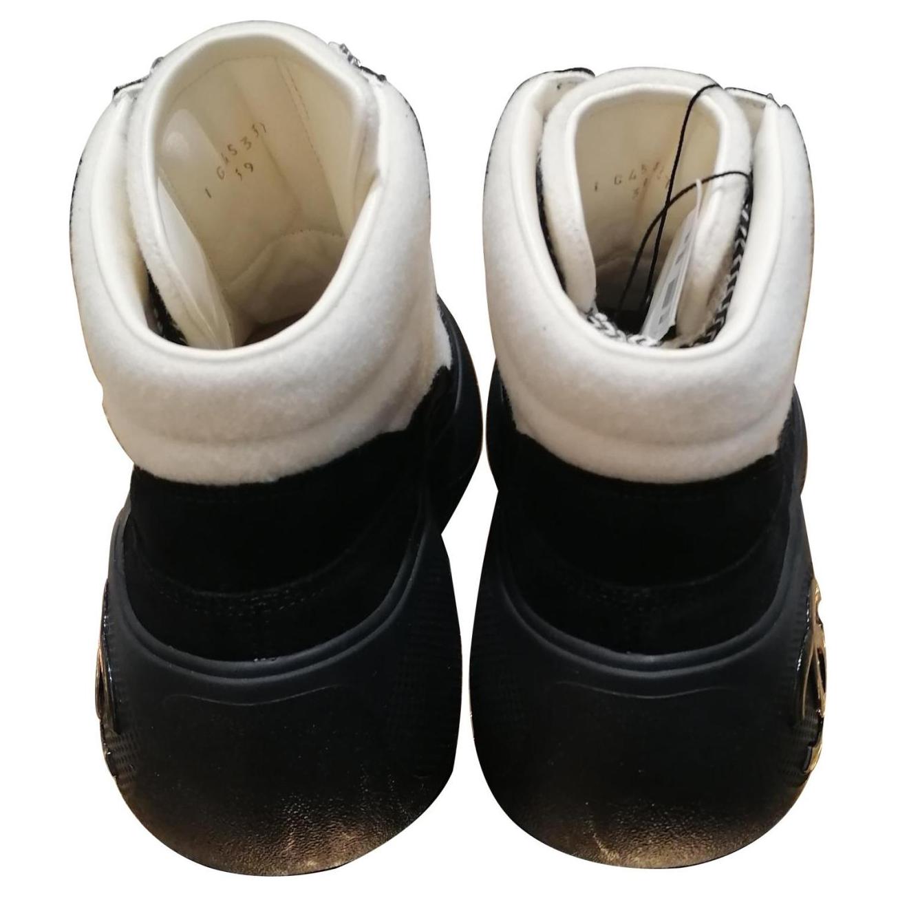 (W) Chanel High-Top Sneaker 'Ivory White and Black' 圖 5