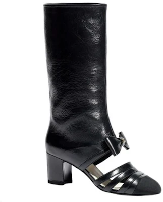 (W) Chanel Hoge Laars ''Zwart Lakstrik'' G39930-Y56513-94305 Order (W) Chanel Hoge Laars ''Zwart Lakstrik'' G39930-Y56513-94305