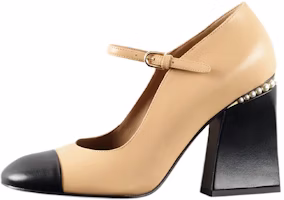 (Women) Chanel High Heel 'Beige Goat Leather' G39245-X56681-K4357 (Women) Chanel High Heel 'Beige Goat Leather' G39245-X56681-K4357