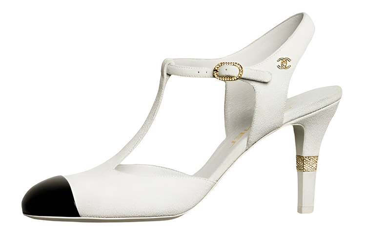 W) シャネル ハイヒール 「ホワイトベルベット」 G39402-Y56129-K4956