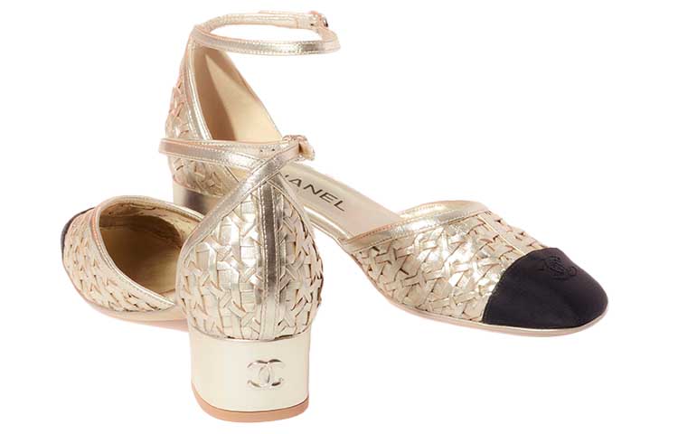 (W) Chanel High Heel in Braided Lambskin 'Black and Gold' 圖 3