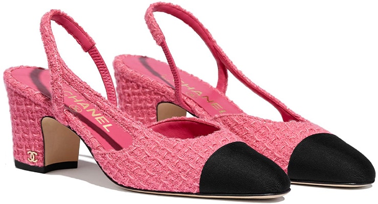(Women) Chanel High Heel Mules 'Pink Tweed Satin' G31318-Y54248-K2290 Order (Women) Chanel High Heel Mules 'Pink Tweed Satin' G31318-Y54248-K2290