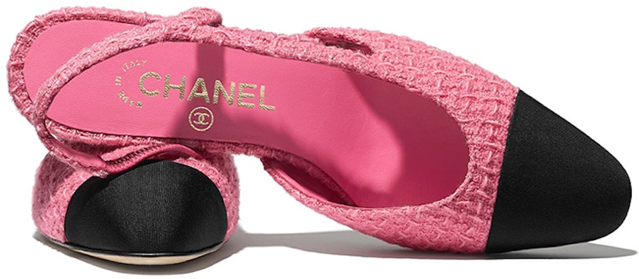 (Women) Chanel High Heel Mules 'Pink Tweed Satin' G31318-Y54248-K2290 Shop (Women) Chanel High Heel Mules 'Pink Tweed Satin' G31318-Y54248-K2290