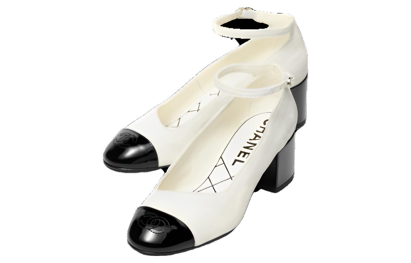 Order (W) Chanel Sepatu Hak Tinggi 'Ivory White' G45071-B13901-NQ914