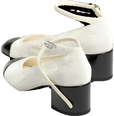 (W) Chanel Sepatu Hak Tinggi 'Ivory White' G45071-B13901-NQ914 Lookbook (W) Chanel Sepatu Hak Tinggi 'Ivory White' G45071-B13901-NQ914