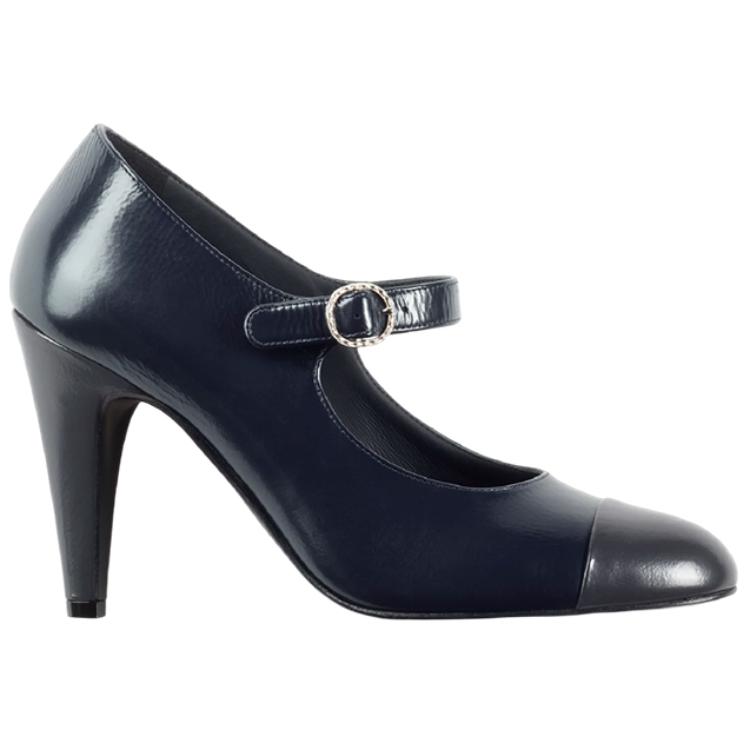 (W) Chanel High Heels 'Navy Blue' 圖 2