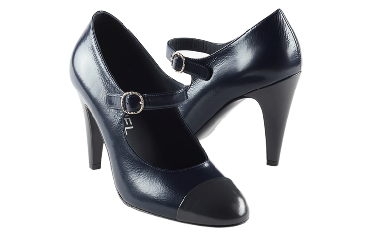 (W) Chanel High Heels 'Navy Blue' 圖 3