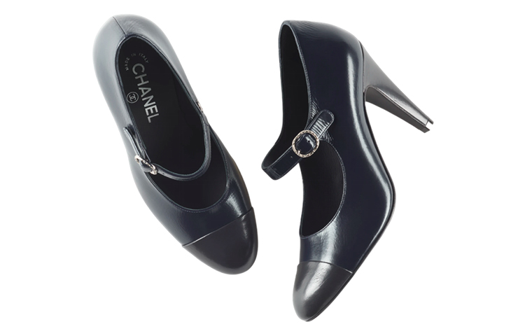 (W) Chanel High Heels 'Navy Blue' 圖 4