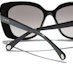 Shop (W) Gafas de Sol Irregulares Negras CHANEL para Mujer con Diseño de Logo. 22660587