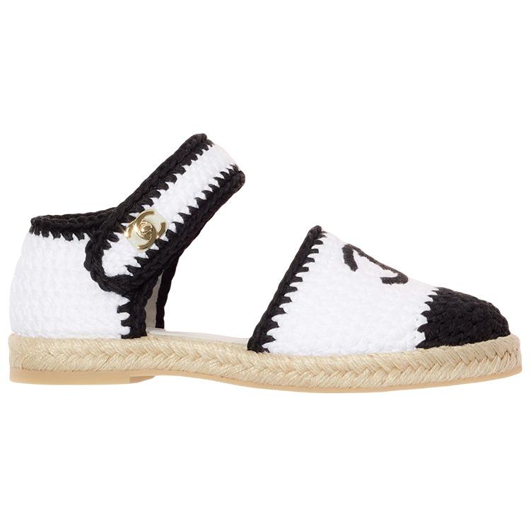 (W) Chanel Knit Espadrilles 'Black White' 圖 2