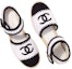 Lookbook (W) Chanel Espadril Rajut 'Hitam Putih' G38736-X56399-K3821