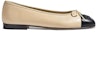 Order (W) Chanel Lambskin 10mm Ballet Flats Beige 'Black' Kasut Flat Balet Beige 'Hitam' G02819-X01000-C0204