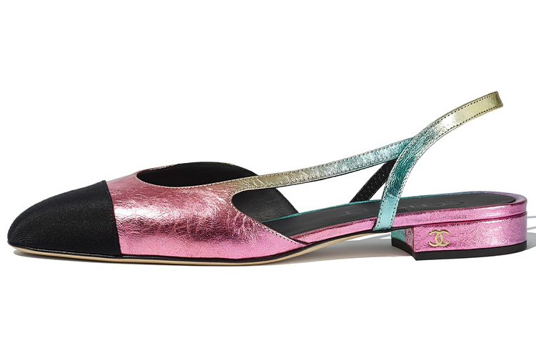 (Women) Chanel Lambskin & Grosgrain Ribbon Ballet Flats 'Multicolor' G31319-Y54218-C5057