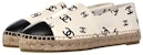 (W) Chanel Lambskin 'Cap Toe Fisherman' Kasut Kulit Ikan Lelaki G38628-Y55871-K4264