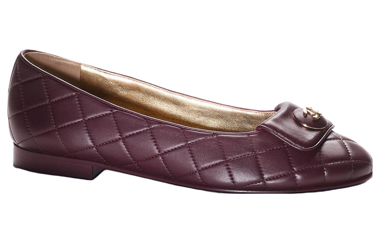 (W) Chanel Lambskin 'Deep Purple Flats' 圖 2
