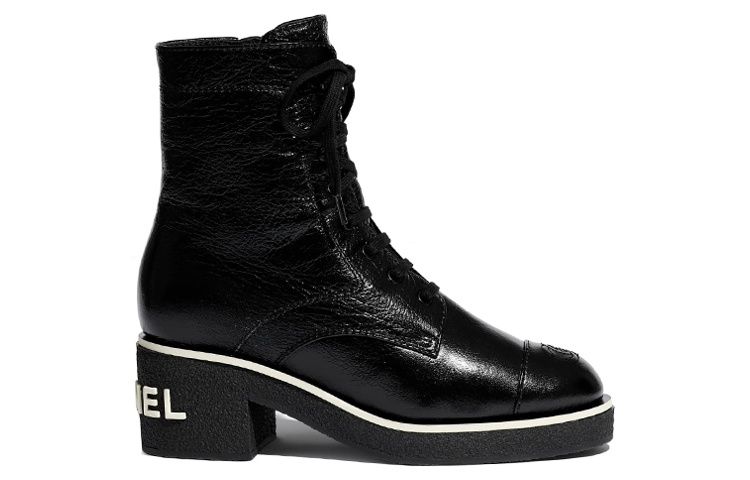 (W) Chanel Lambskin Ankle Boots with Grosgrain 'Black' 圖 2