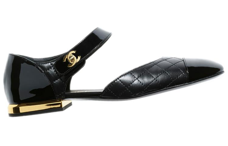 Lookbook (W) Chanel Sepatu Balet Kulit Anak Domba 'Hitam' G38441-Y55573-94305