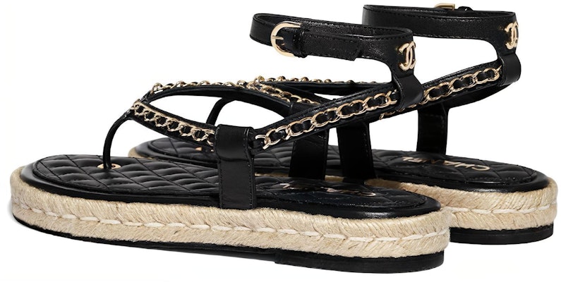 (W) 香奈儿黑色羊皮时尚凉鞋 G36921-X01000-94305 Shop (W) 香奈儿黑色羊皮时尚凉鞋 G36921-X01000-94305