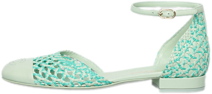 women-chanel-lambskin-flats-green-blue-g38764-y55797-k4054