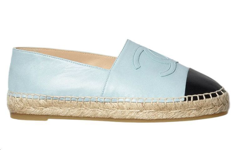 (W) Chanel Lambskin Flats 'Light Blue' 圖 2