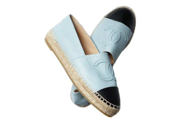 (W) Chanel Lambskin Flats 'Light Blue' 圖 3