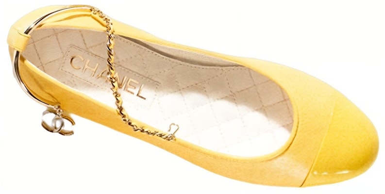 (W) Kasut Rata Chanel Kulit Kambing 'Kuning' G38986-Y55859-0N662 Shop (W) Kasut Rata Chanel Kulit Kambing 'Kuning' G38986-Y55859-0N662