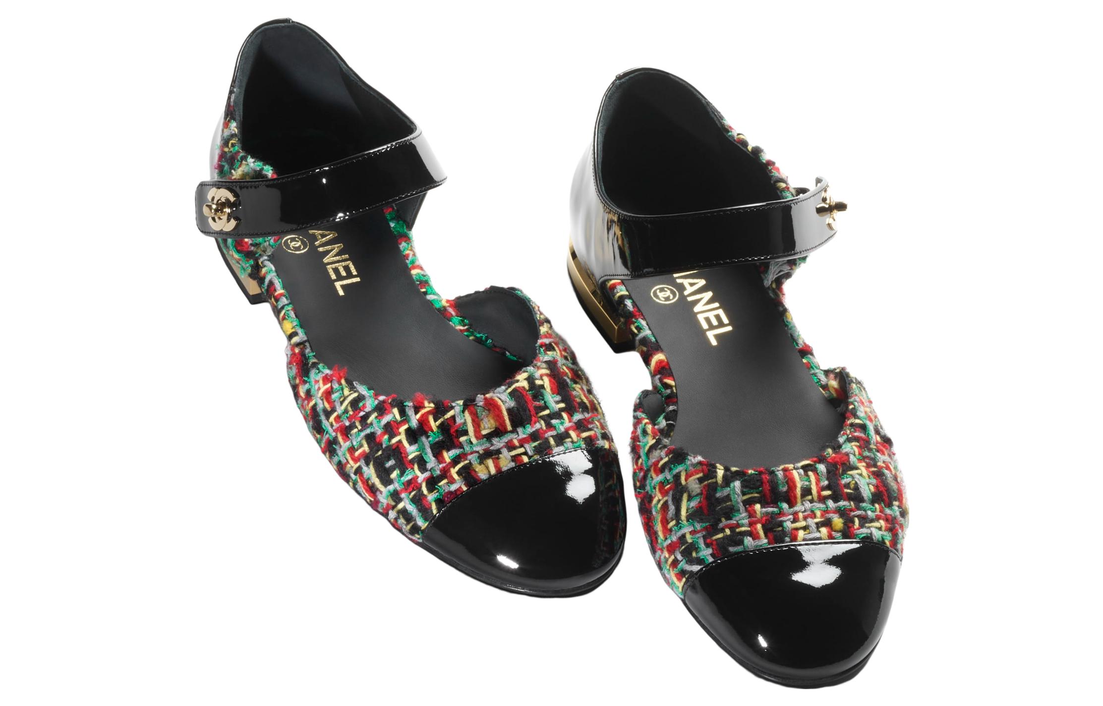 Lookbook (W) Chanel Lambskin Mary Jane Hitam 'Kenyamanan Klasik Hak Tebal' G38441-B13226-NP027